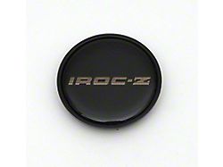 Camaro Wheel Cap Emblem, IROC-Z, With Gold Letters, 1985-1987