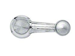 Window Crank with Clear Knob; Chrome (67-81 Camaro)