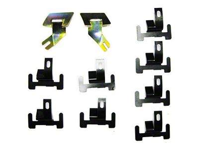 Windshield Molding Clip Set; Lower (67-69 Camaro Coupe)