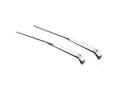 Windshield Wiper Arms; Brushed Finish (67-69 Camaro Convertible)