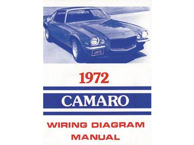 Camaro Wiring Diagram Manual, 1972