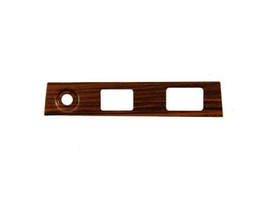 Woodgrain Dash Plate; Rosewood (1969 Camaro w/ Defroster or Power Top)