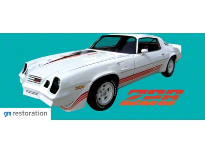 Z28 Decal and Stripe Kit; Gold (80-81 Camaro Z/28)