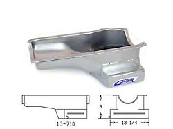 Canton 351C High Capacity Front Sump Street Road Race Oil Pan; Zinc Plated (69-73 Mustang)