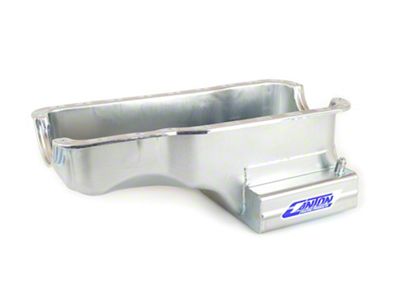 Canton 351W Front T-Sump Street Road Race Oil Pan; Zinc Plated (1970 Mustang)