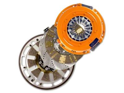 Centerforce DYAD DS Organic/Carbon Twin Disc Clutch Kit with 168-Tooth 6-Bolt Flywheel; 10-Spline (62-85 Small Block V8 C10, C20, K10, K20)