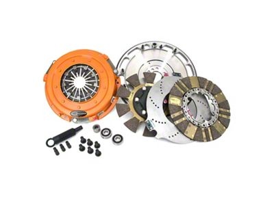 Centerforce DYAD DS Organic/Carbon Twin Disc Clutch Kit with Flywheel; 26-Spline (98-02 5.7L Firebird)