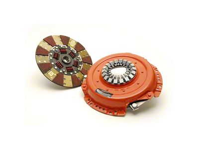 Centerforce Dual Friction Clutch Pressure Plate and Disc Kit; 10-Spline (64-73 I6/Small Block V8 Mustang)