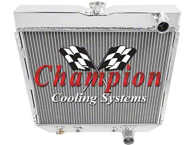 Champion ll-Aluminum Radiator, 2-Row Core, 1963-1970