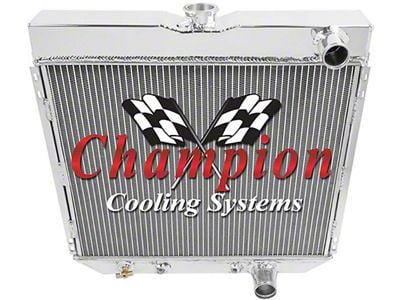 Champion ll-Aluminum Radiator, 2-Row Core, 1963-1970