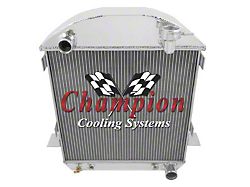 Champion Three Row Aluminum Radiator For T-Bucket With Chevy V8 Configuration, 1917-1927 (Chevy Engine)