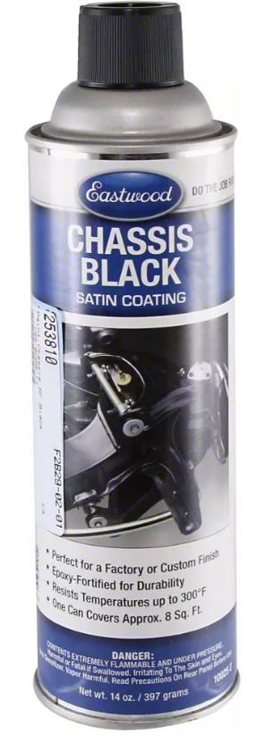 New Eastwood Radiator Black Spray Paint Satin Finish, 12oz Spray