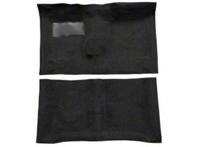 Chevelle Carpet Set, Molded, 80/20 Loop, 2-Door Coupe & Convertible, Black, For Cars Without 4-Speed Transmission, 1967