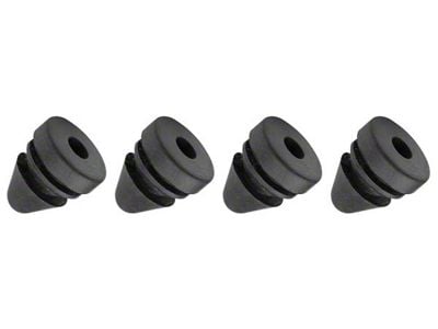 Convertible Top Motor Mounting Rubber Grommets; Set of 4 (64-72 Chevelle Convertible)