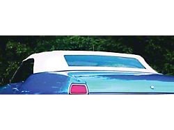 Chevelle Convertible Top, White, With Black Lining, 1968-1972