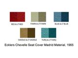 Chevelle-Distinctive Industries Seat Covers, Coupe, Bench Front & Rear, Two-Tone, 1965