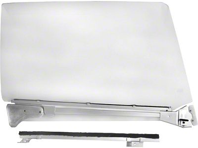 OPR Chevelle Door Glass Assembly, Clear, Left, 2-Door Coupe, 1966-1967