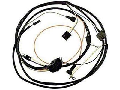 Chevelle Engine Wiring Harness, 6 Cylinder, For Cars With Warning Lights, 1972