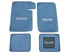 Chevelle Floor Mats, Aqua, 4-Piece Set, 80/20 Loop, ACC, 1964-1967