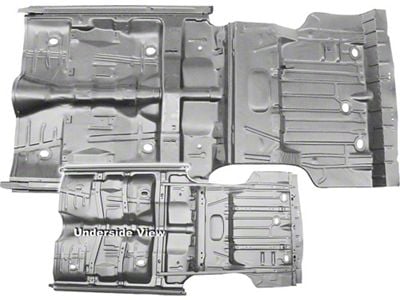 Chevelle Floor & Trunk Pan, With Braces & Rockers, 1968