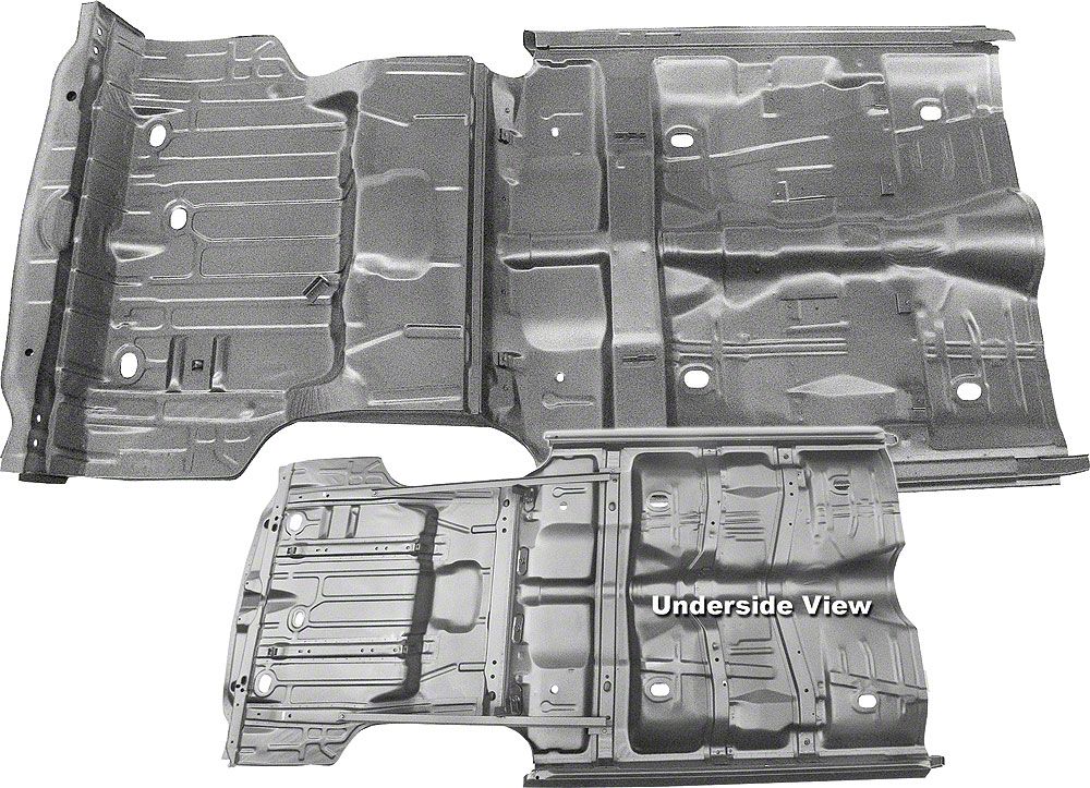 Ecklers Floor & Trunk Pan,w/Braces & Rockers,1970