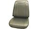 Front Bucket Seat Upholstery Kit; Madrid Black (71-72 Chevelle)