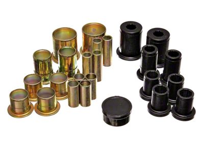 Front Lower Control Arm Bushings; Black (1973 Chevelle)