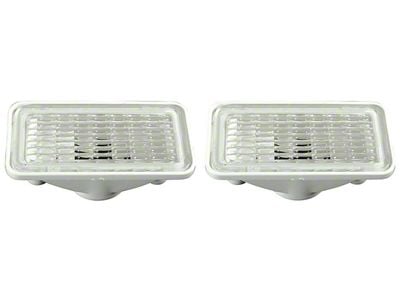 Front Marker Lights; Clear (1968 Chevelle)