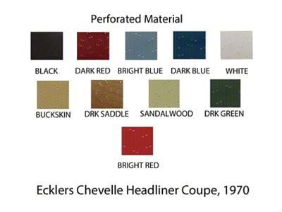 Chevelle Headliner, Deluxe Kit, 2-Door Coupe, 1970-1972