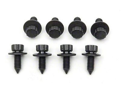 Chevelle Hood Latch & Lock Plate Mounting Screws, 1971-1972