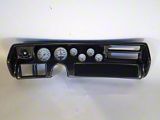 Chevelle Instrument Cluster Panel, Super Sport SS Style, Carbon Fiber Finish, With Phantom Gauges, 1970-1972