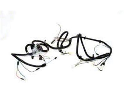 Chevelle Front Light Wiring Harness, Small Or Big Block, For Cars With Warning Lights & Without Air Conditioning, 1970