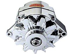 Powermaster Chevelle & Malibu Alternator, 100 Amp, Chrome,1964-1983