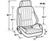 Chevelle & Malibu Bucket Seat, Rally Recliner, Left, 1964-1983