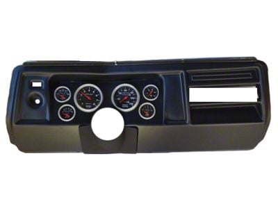 Chevelle & Malibu Instrument Cluster Panel, Black Finish, With SportComp Gauges, 1969