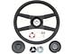 OE Style Rope Steering Wheel; 15-Inch; Black (71-77 Chevelle, Malibu; 1974 Laguna; 1976 Laguna)