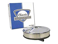 Open Element Air Cleaner Assembly; Chrome (66-69 396 V8 Chevelle)