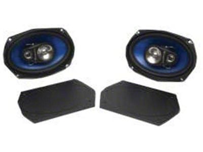 Custom Autosound Chevelle Speakers, Rear Package Shelf, 6 x 9, 200 Watt, 1964-1972