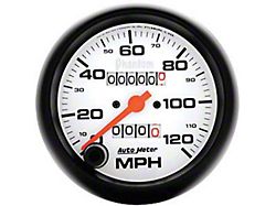 Auto Meter Phantom Series 3-3/8-Inch Programmable Speedometer; 0-120 MPH