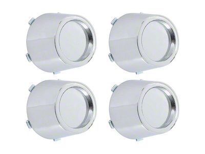 SS Wheel Center Cap Set; Chrome (69-71 Chevelle SS)