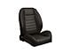 TMI Pro-Series Universal Sport Low Back Seats; Charcoal Black Verona with Black Stitching (Universal; Some Adaptation May Be Required)