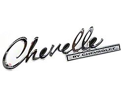 Chevelle Trunk Emblem, Chevelle By Chevrolet, 1969