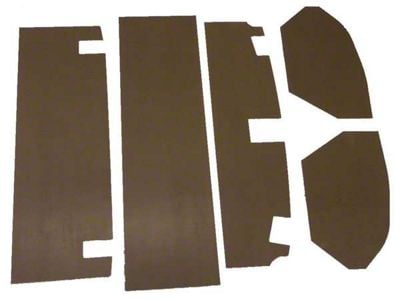 Chevelle Trunk Upholstery Panel Kit, 1/4 Tempered Hardboard, 1968-1969