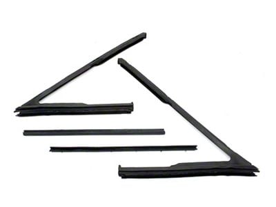 Chevelle Vent Window Weather-strip Set, 2-Door Coupe & Convertible,1964-1965