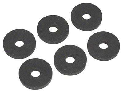 Window Crank Foam Washers; Set of 6 (64-72 Chevelle)