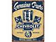 Chevrolet Genuine Parts Piston Tin Sign