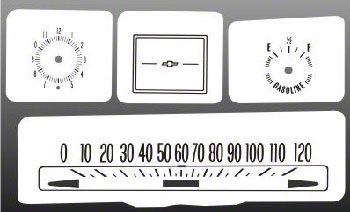 1968 Chevrolet Tic Toc Tachometer 5500 Rpm Redline