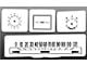 Chevrolet Impala Caprice White Face Gauges Overlay, 1968