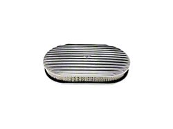 Chevy Air Cleaner, Oval Full Finned Polished Aluminum, 15