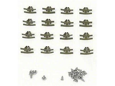 Chevy Bel Air 2-Door Sedan Quarter Window Beltline Clip & Screw Set, 1955-1957 (Bel Air Sedan, Two-Door)